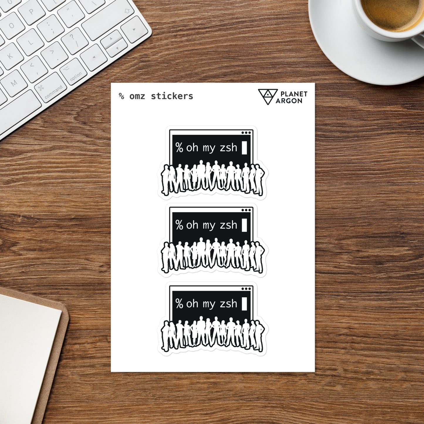 OhMyZsh logo stickers