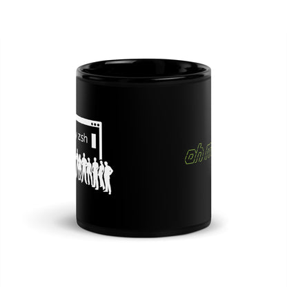 Oh My Zsh 11oz black mug