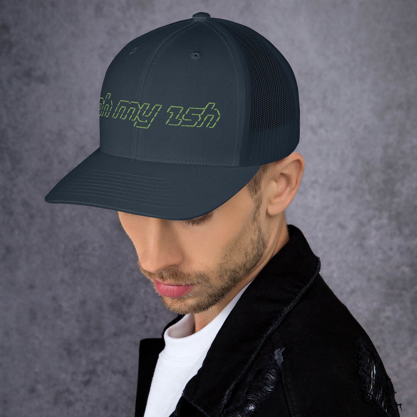 @ohmyzsh ASCII trucker cap