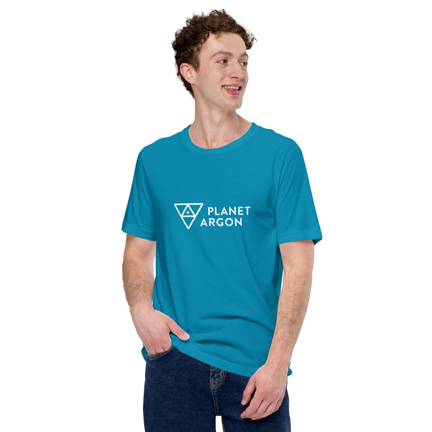 Planet Argon horizontal logo t-shirt