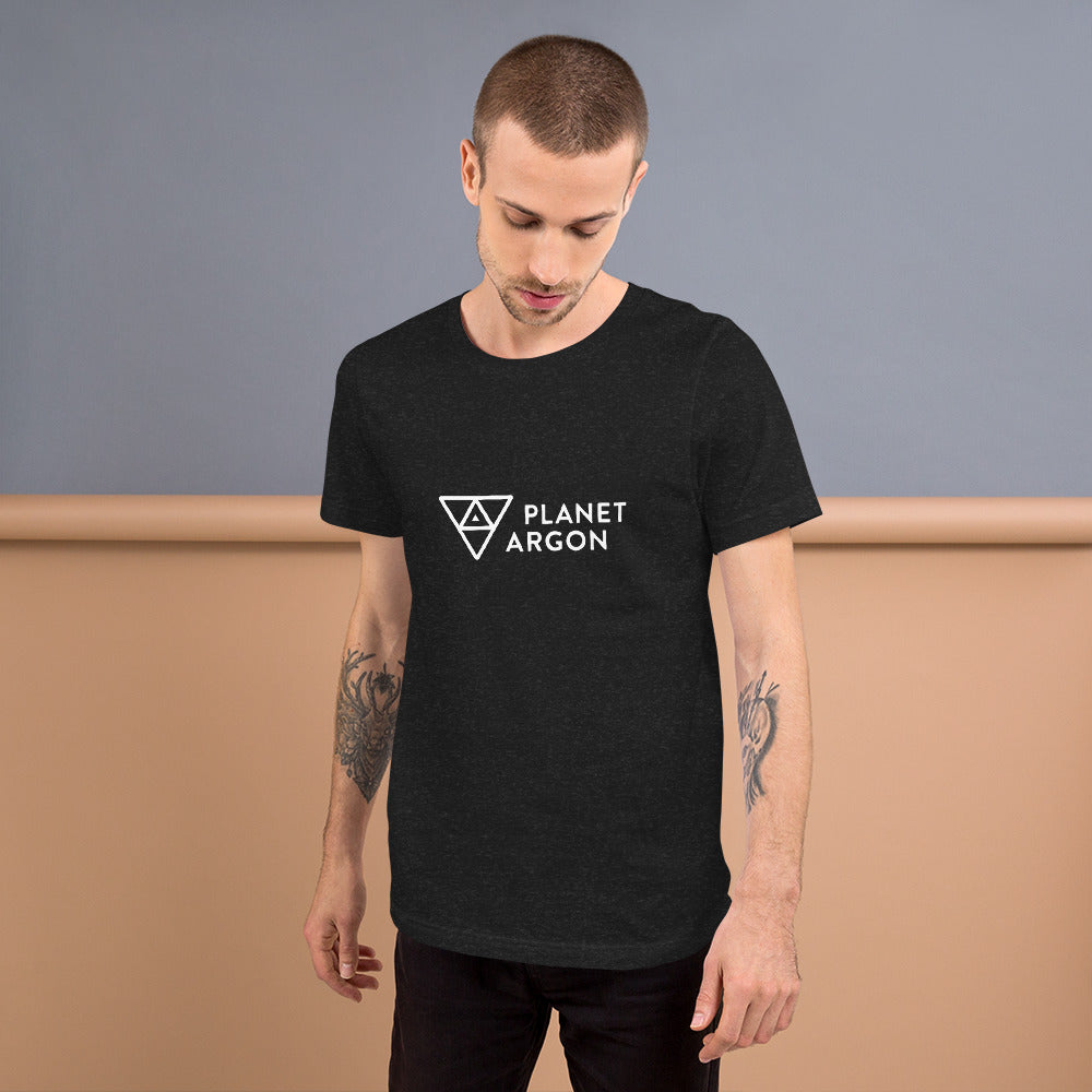 Planet Argon horizontal logo t-shirt