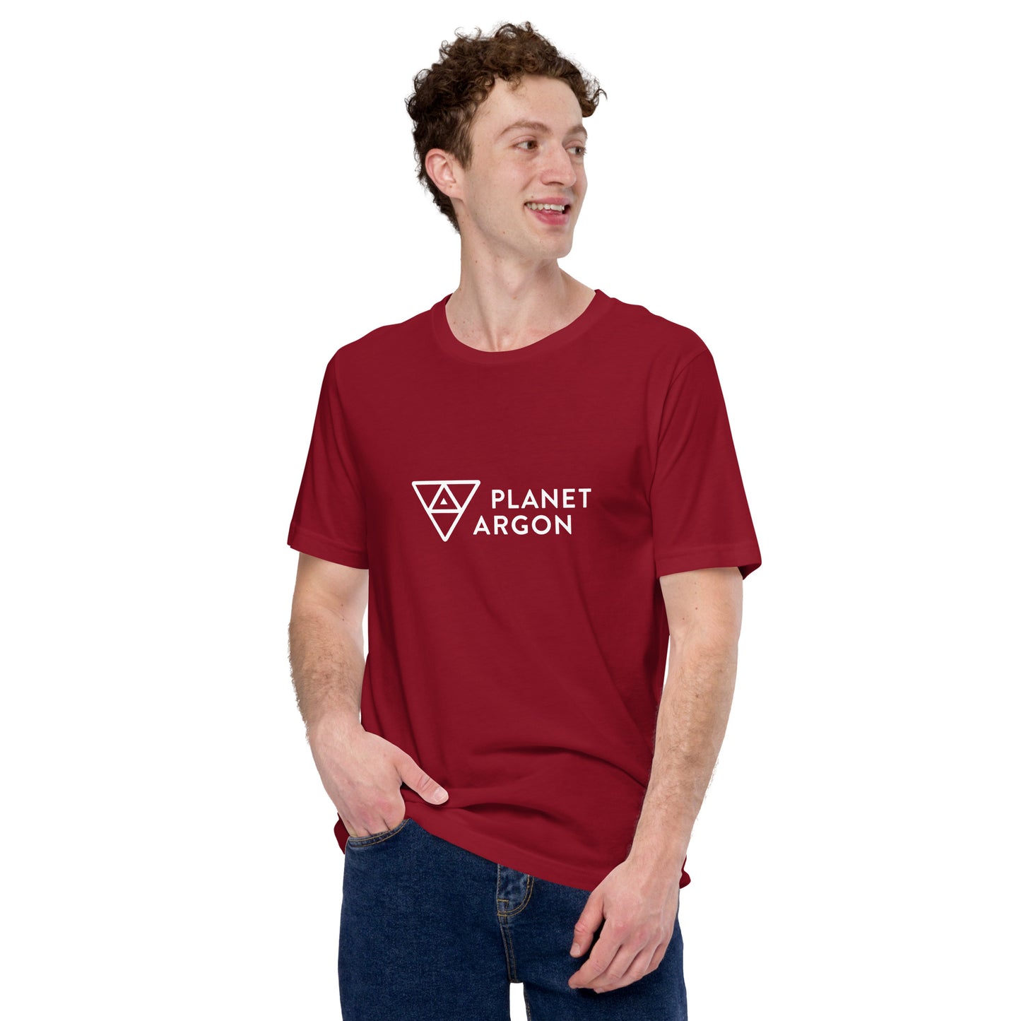Planet Argon horizontal logo t-shirt
