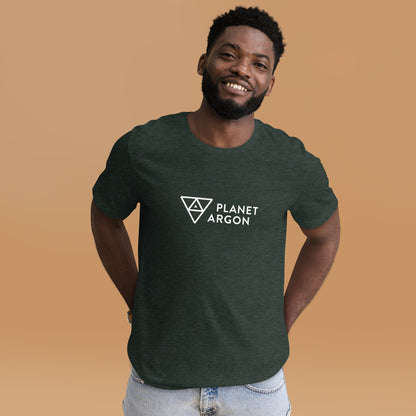 Planet Argon horizontal logo t-shirt