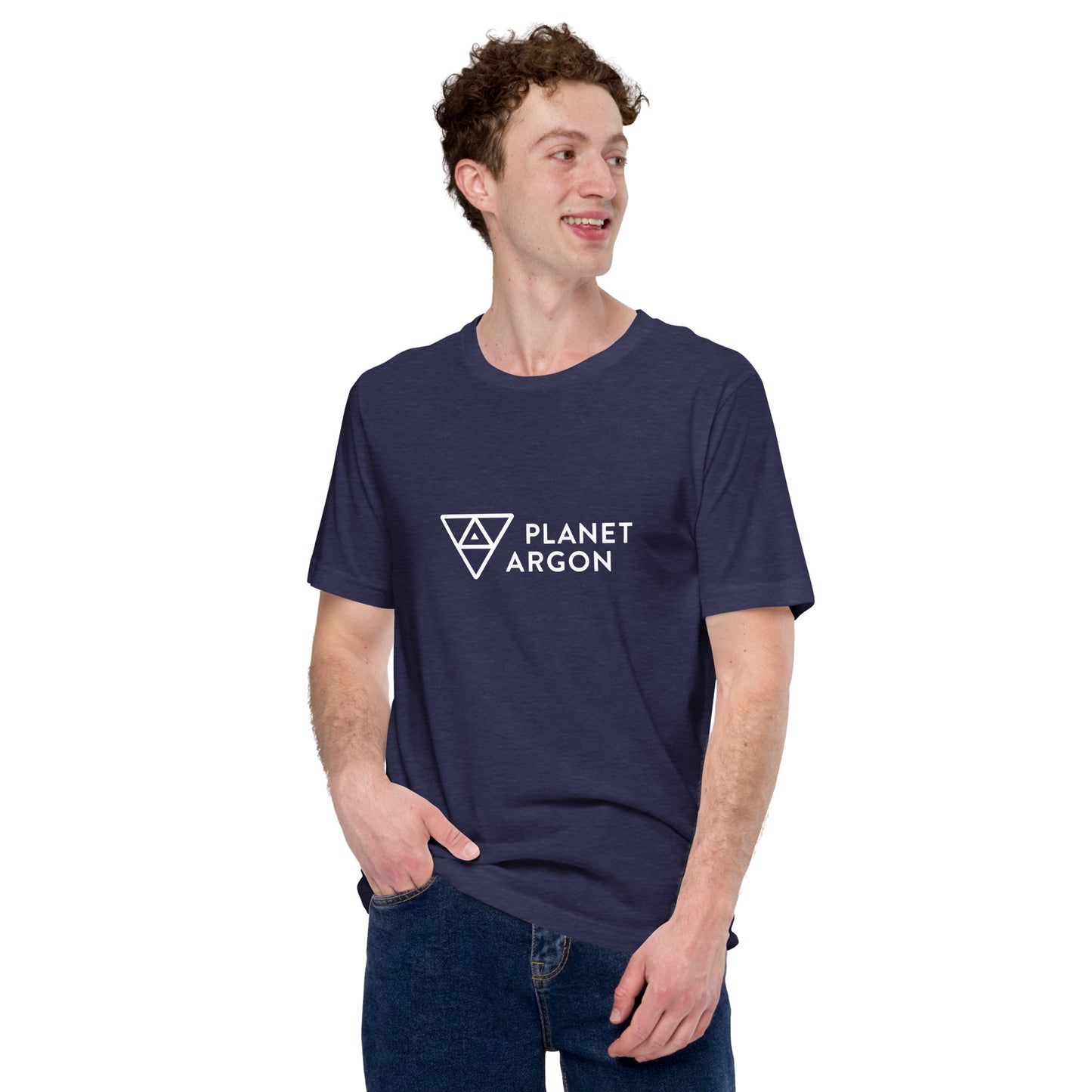 Planet Argon horizontal logo t-shirt
