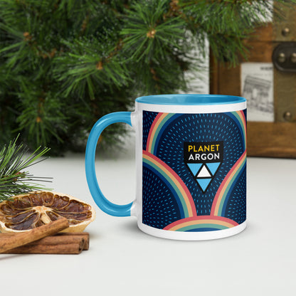Planet Argon spring showers mug